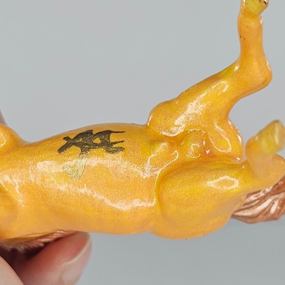 Breyer Custom Rearing Arabian Stablemate Horse Shimmering Orange Signed CM - Picture 8 of 11